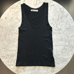 Zara Black Sleeveless Top